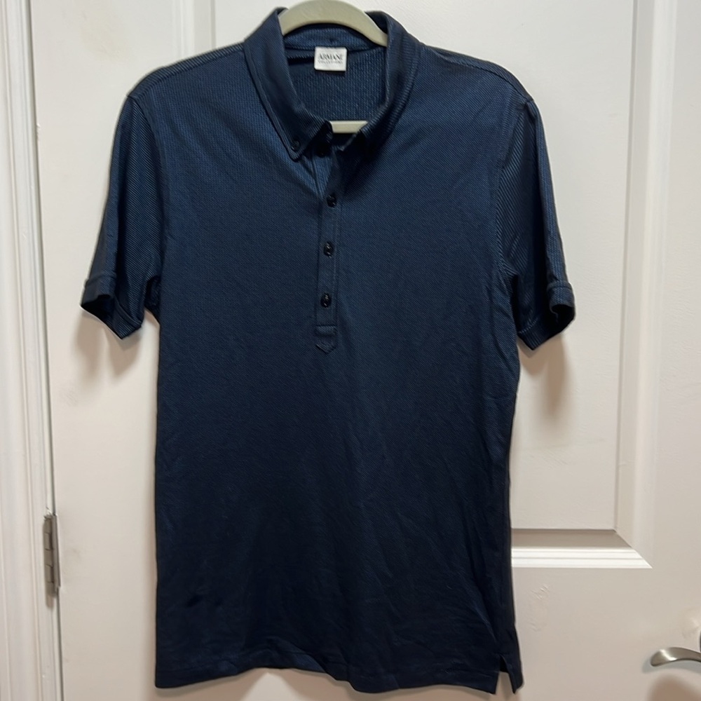 Armani Collezioni Polo black/blue size S